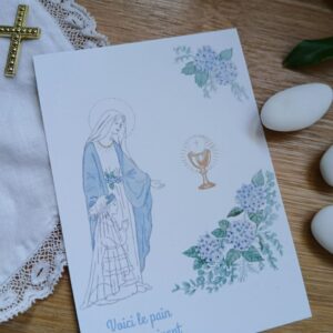 Communion fille & Hortensia