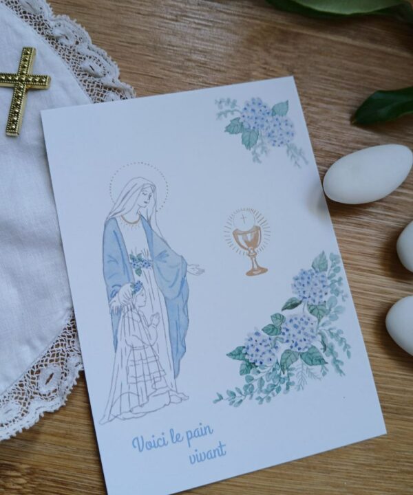 Communion fille & Hortensia