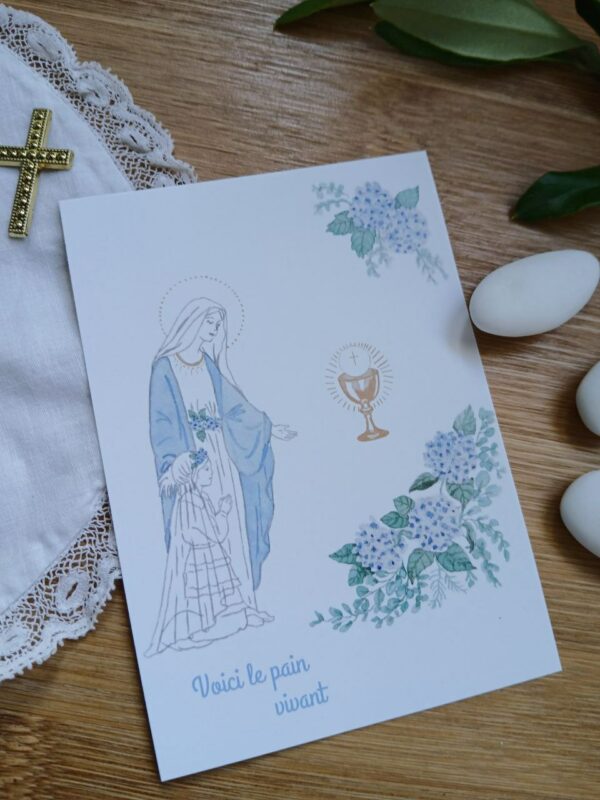 Communion fille & Hortensia