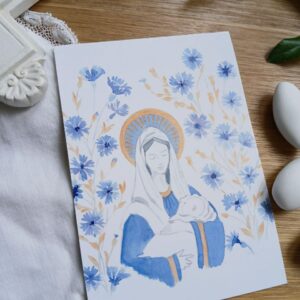 image pieuse, Vierge à l'enfant