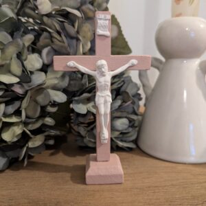 Petite croix pastel - rose