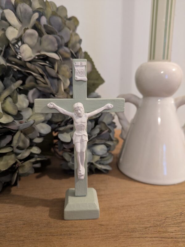Petite croix pastel - verte