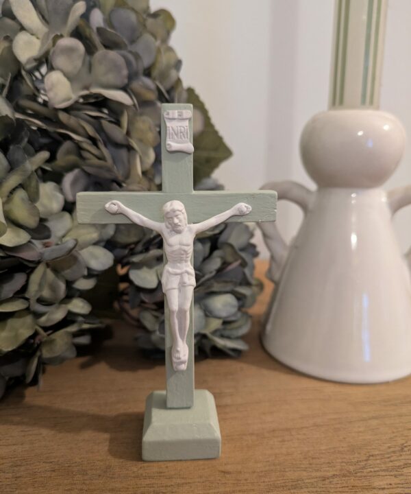 Petite croix pastel - verte