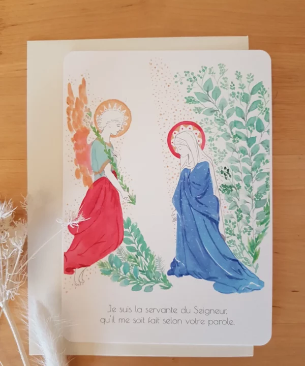 carteAnnonciation - Ste Vierge et Ange Gabriel