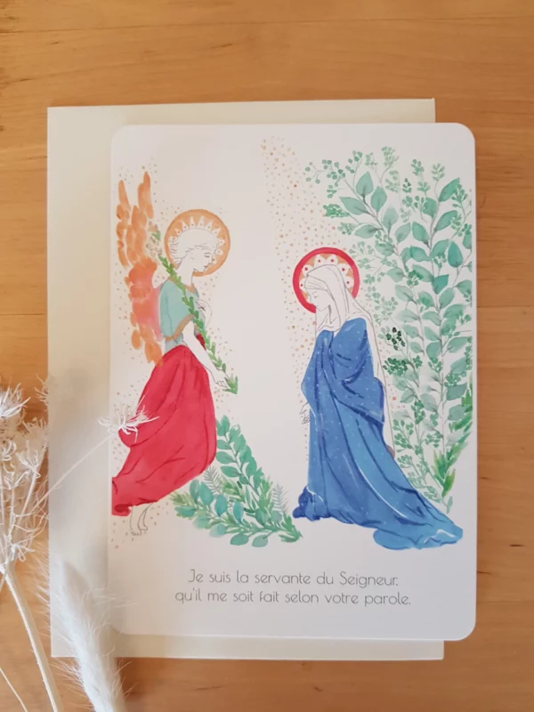 carteAnnonciation - Ste Vierge et Ange Gabriel