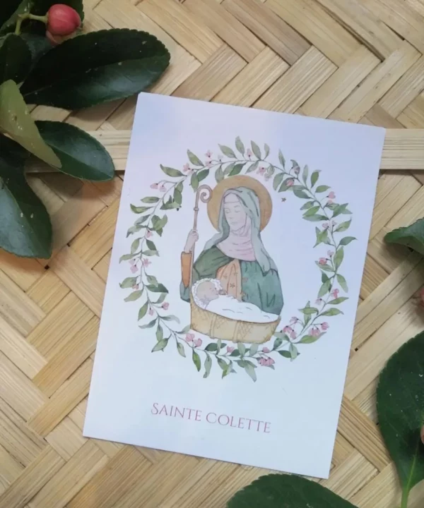 Image pieuse - Sainte Colette