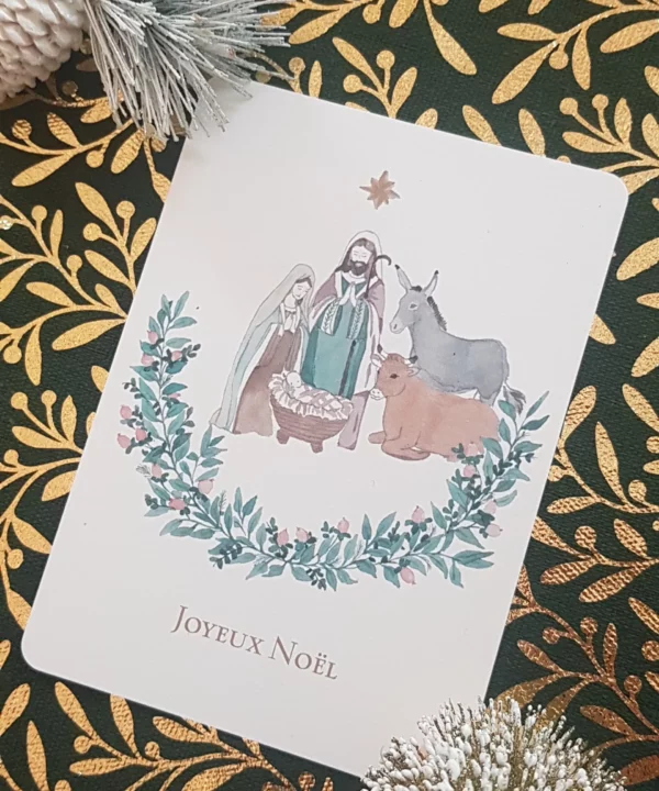 Carte La crèche étoilée