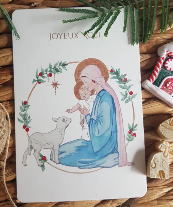 Carte -  La Madone et l'enfant Jésus