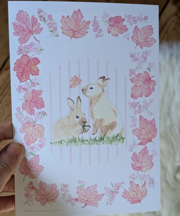 Alternative view of Affiche- Petits lapins